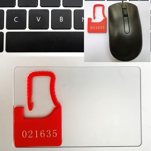 قفل أمان بلاستيكي مرقم، صغير، أحمر، 100 قطعة لكل حقيبة in Kuwait