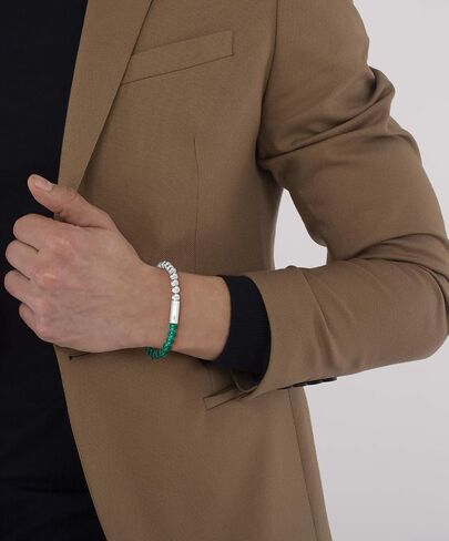 Lacoste Men's Scottie Jewelry Beads Bracelet Collection, Cassic Beaded Bracelet, For a Pop of Color and an Everyday Look in Saudi Arabia