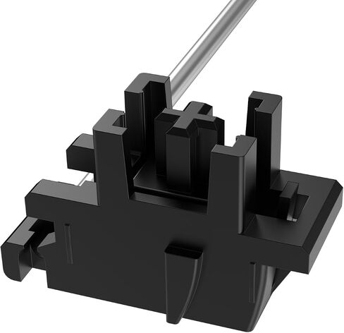 DUROCK Plate Mount Stabilizer V3, Innovative Pre-Clipped Stem for Minimum Wire Wobble 2U 6.25U 7U Keyboard Stabilizers (V3 Black Silver 80% Kit) in Saudi Arabia