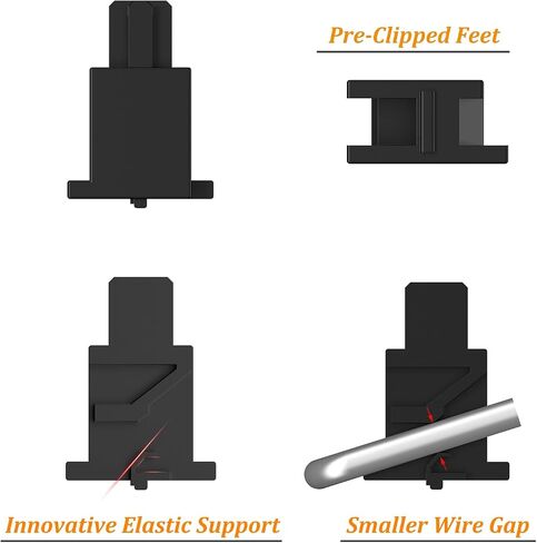DUROCK Plate Mount Stabilizer V3, Innovative Pre-Clipped Stem for Minimum Wire Wobble 2U 6.25U 7U Keyboard Stabilizers (V3 Black Silver 80% Kit) in Saudi Arabia