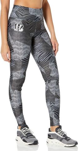 Zubaz Women's Tonal Black Patchwork Zebra Legging in Saudi Arabia
