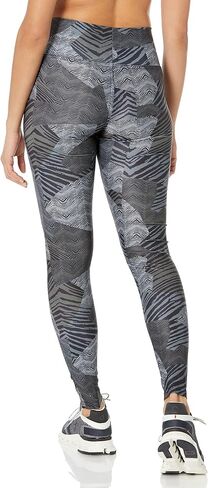 Zubaz Women's Tonal Black Patchwork Zebra Legging in Saudi Arabia