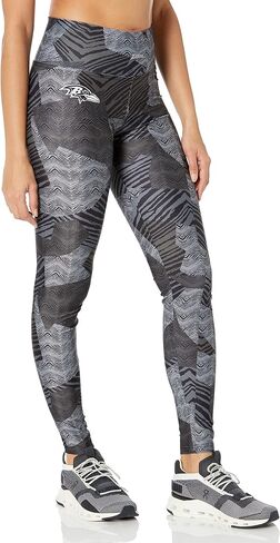 Zubaz Women's Tonal Black Patchwork Zebra Legging in Saudi Arabia