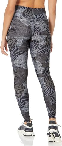 Zubaz Women's Tonal Black Patchwork Zebra Legging in Saudi Arabia