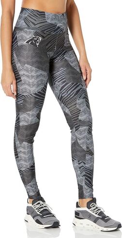 Zubaz Women's Tonal Black Patchwork Zebra Legging in Saudi Arabia