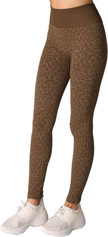 بنطال ضيق نسائي من NIKIBIKI بدون خياطة على شكل جلد الفهد، صُنع في الولايات المتحدة الأمريكية، مقاس واحد in Kuwait