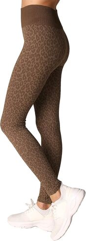 بنطال ضيق نسائي من NIKIBIKI بدون خياطة على شكل جلد الفهد، صُنع في الولايات المتحدة الأمريكية، مقاس واحد in Kuwait