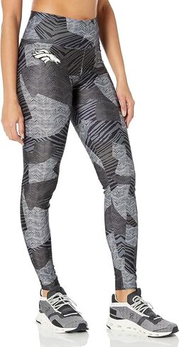 Zubaz Women's Tonal Black Patchwork Zebra Legging in Saudi Arabia
