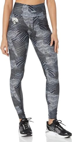 Zubaz Women's Tonal Black Patchwork Zebra Legging in Saudi Arabia