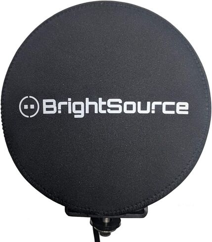 7" Round Black Neoprene Light Cover with Logo, Sold Individually in Saudi Arabia