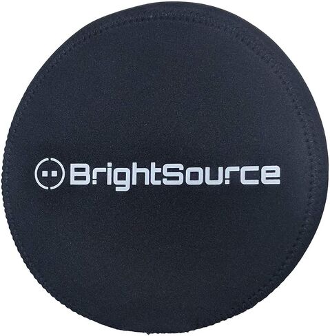 7" Round Black Neoprene Light Cover with Logo, Sold Individually in Saudi Arabia