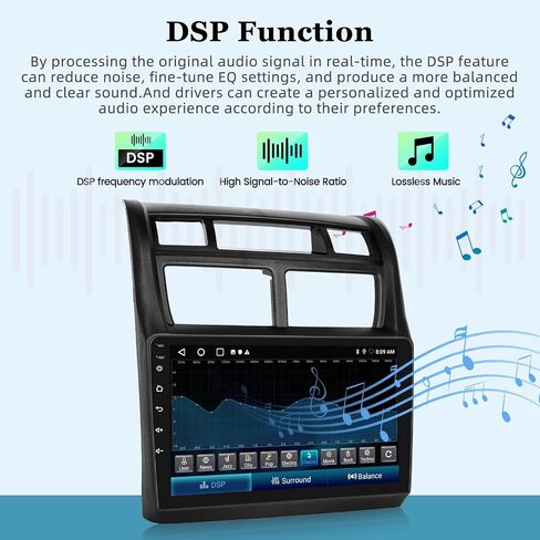 Android 13 Car Radio for Kia Sportage 2007-2013 - Wireless Carplay and Android Auto - 9 Inch Touchscreen Car Stereo with DSP/Multiple UI/WiFi/GPS/SWC + AHD Backup Camera in Saudi Arabia
