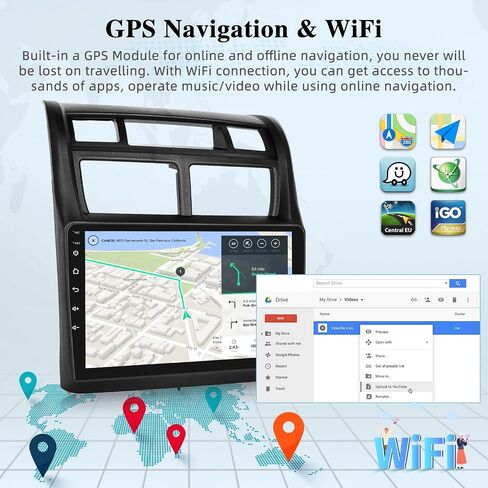 Android 13 Car Radio for Kia Sportage 2007-2013 - Wireless Carplay and Android Auto - 9 Inch Touchscreen Car Stereo with DSP/Multiple UI/WiFi/GPS/SWC + AHD Backup Camera in Saudi Arabia