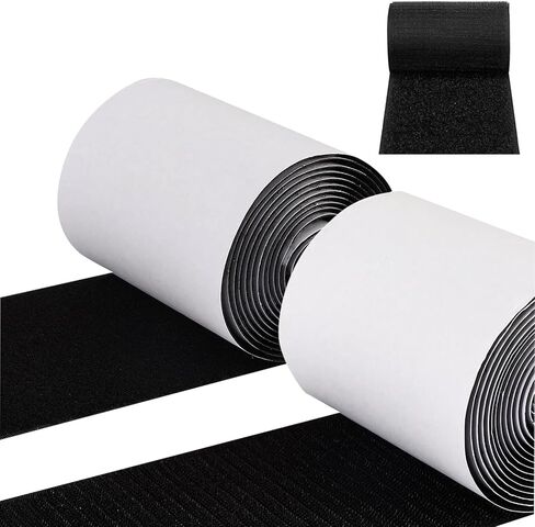 خطاف وحلقة لاصق ذاتي اللون أسود مقاس 4 × 5 بوصات، شريط تثبيت قوي صناعي، ظهر لاصق، للاستخدام الداخلي أو الخارجي، يحمل 10 رطل. شديدة التحمل، سهلة القطع إلى الطول المطلوب in Kuwait