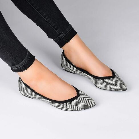 Journee Collection Womens Karise Tru Comfort Foam Slip On Pointed Toe Ballet Flats in Saudi Arabia