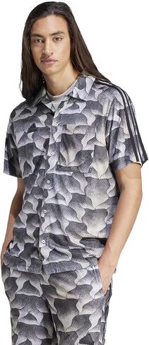 adidas Men's Tiro Allover Print Mesh Resort Shirt in Saudi Arabia
