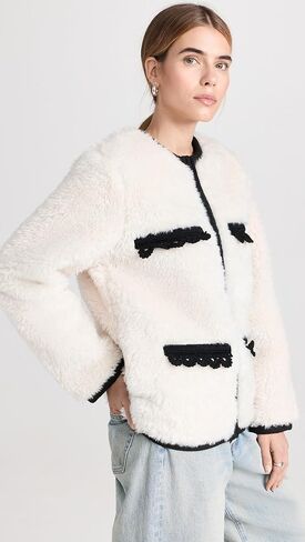 Sea Women's Harper Faux Fur Crochet Parka in Saudi Arabia