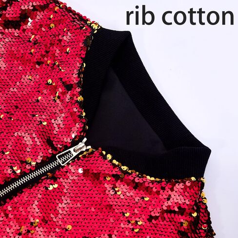 A ARFAR Women Sequin Jackets Flip Glitter Varsity Bomber Sparkly Coat Party Outwear Ladies Shiny Cloth in Saudi Arabia