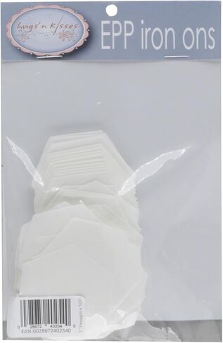Hugs 'n Kisses HABY04 100 Count Pre Cut Iron on Hexies, 1" in Saudi Arabia
