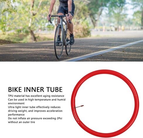 Bike Inner Tube, 60mm Length Presta Valve TPU Road Inner Tube for Cycling Riding in Saudi Arabia