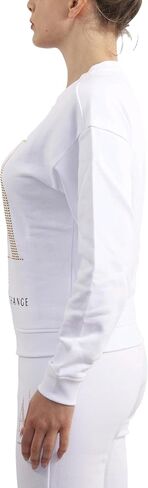A｜X ARMANI EXCHANGE Women's Studded Icon Sweatshirt in Saudi Arabia