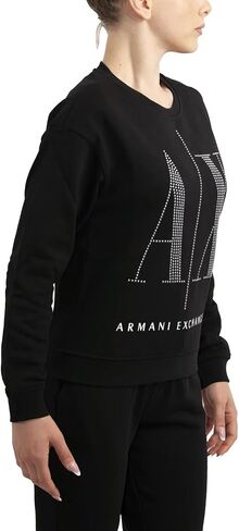 A｜X ARMANI EXCHANGE Women's Studded Icon Sweatshirt in Saudi Arabia