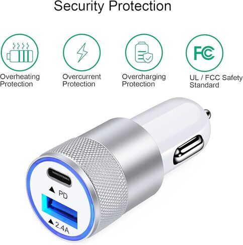 شاحن سريع 20 واط PD USB C متوافق مع Google Pixel 8 7 Pro 6 Pro 6a 5 5a 5G 4 XL 4a 3 XL 3a 2 XL Pixel Phone، Samsung Galaxy S24 Ultra Plus S23 S22 S21 FE S20 S10 S10E Note 20 10 in Kuwait