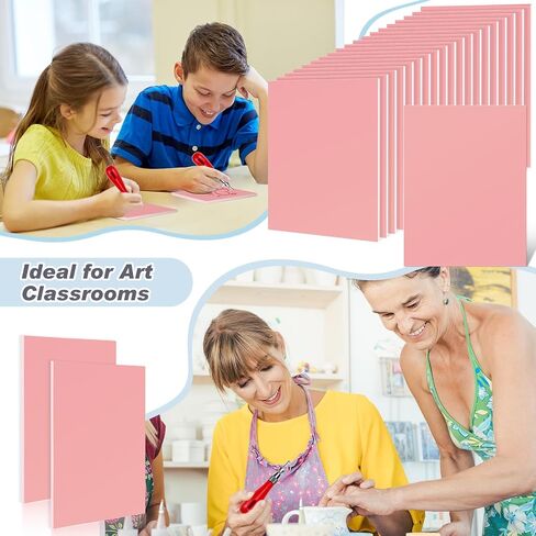 Frienda 16 Pcs Pink Rubber Carving Blocks 3'' x 4'' Linoleum Blocks for Printmaking Linoleum Block Stamp Making Kit Rubber Carved Brick for DIY Stamp Soft Rubber Crafts, Soft and Easy to Carve in Saudi Arabia