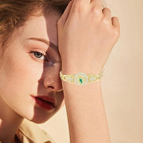 سوار سان جوداس تاديو من الفولاذ المقاوم للصدأ مطلي بالذهب عيار 24 قيراط قلادة سانت جود أساور مكسيكية كاثوليكية للرجال (ذهب 270) in Kuwait