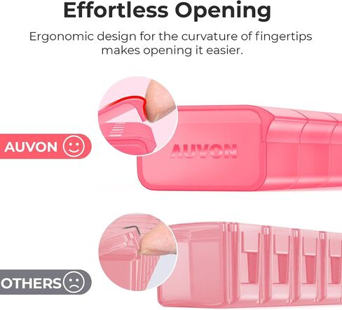 AUVON 2 Pack Weekly Pill Organizer, Dual-Color Large Pill Case Set for Multiple Pill Tracking, Pill Box 7 Day for Travel, Pill Container for Home Use to Hold Vitamins, Supplements, Medications in Saudi Arabia
