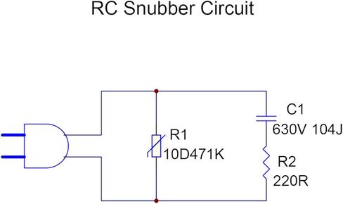 RC Snubber/وحدة دائرة الامتصاص، مرحل حماية الاتصال، مرحل مقاومة الثايرستور، تيار مستمر 5-400 فولت تحميل حثي لمنع دائرة التداخل الكهرومغناطيسي، 5 قطع in Kuwait