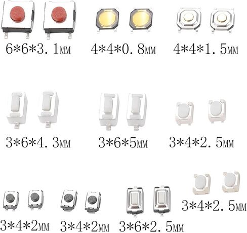 Micro Momentary Switch Kit Micro Momentary Tactile Push Button Switch Tact Assortment Kit Tactile Push Button Switch SMD Micro Momentary Tact Switch Assortment Kit in Saudi Arabia
