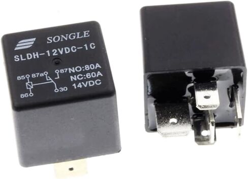 4 قطعة SLDH-12VDC-1C التتابع SLDH-12VDC-1C رقم 80A NC 5pin SPDT سبليت نوع سيارة شاحنة الأضواء التتابع in Kuwait