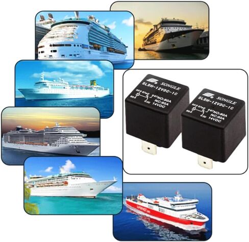 4 قطعة SLDH-12VDC-1C التتابع SLDH-12VDC-1C رقم 80A NC 5pin SPDT سبليت نوع سيارة شاحنة الأضواء التتابع in Kuwait