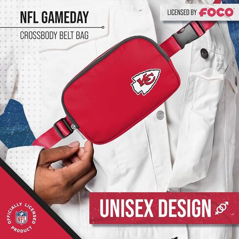 FOCO NFL Gameday On The Move Crossbody Belt Bag - Officially Licensed - Stadium Approved - Adjustable & Stylish (Buffalo Bills - Royal) in Saudi Arabia