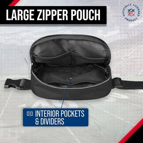 FOCO NFL Gameday On The Move Crossbody Belt Bag - Officially Licensed - Stadium Approved - Adjustable & Stylish (Buffalo Bills - Royal) in Saudi Arabia