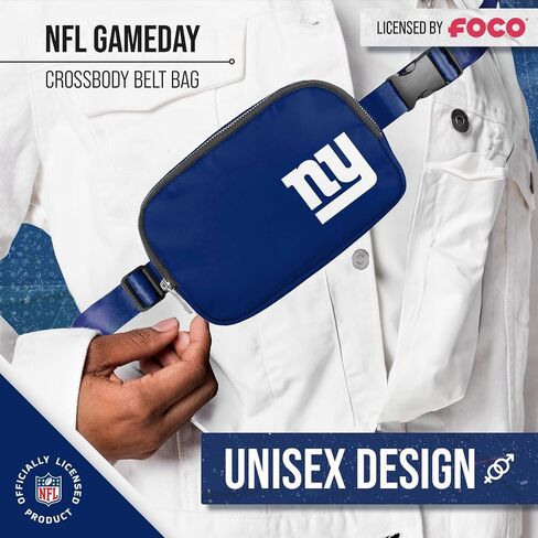 FOCO NFL Gameday On The Move Crossbody Belt Bag - Officially Licensed - Stadium Approved - Adjustable & Stylish (Buffalo Bills - Royal) in Saudi Arabia