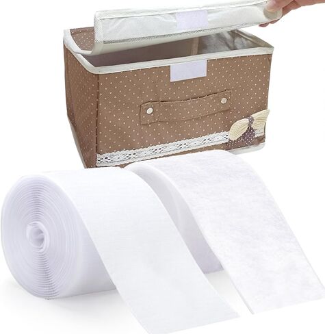 Sew On Tape for Clothes and Fabrics, Non-Adhesive Back Hook and Loop Strips - Substitute for Snaps and Buttons, Cut Strips to Custom Length for Sewing for Home Office and Classroom (Black-1 * 10) in Saudi Arabia
