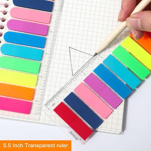 2000 قطعة علامات تبويب للصفحات، علامات تبويب للملاحظات اللاصقة، 5 تصميمات ملونة قابلة للكتابة، علامات تبويب توضيحية للمؤشر، أعلام أسهم، علامات تبويب صغيرة شفافة نيون لطيفة (10 ألوان زاهية) in Kuwait