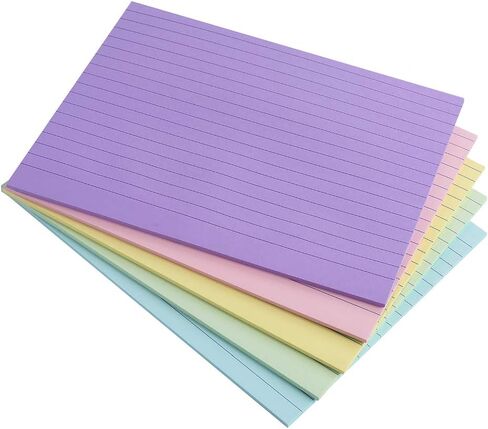 Vanpad Sticky Notes 6x8 in Bright Stickies Colorful Super Sticking Power Memo Pads Strong Adhesive 5 Pads/Pack 28 Sheets/pad in Kuwait