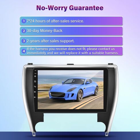 ستيريو سيارة 8 النواة لسيارة Toyota Camry 2015 2016 2017 مع DSP+32EQ - [2+64G] شاشة لمس IPS 10.1 بوصة راديو Android - Carplay لاسلكي/Android Auto/WiFi/59 UI/صفحة رئيسية مخصصة + كاميرا احتياطية AHD in Saudi Arabia