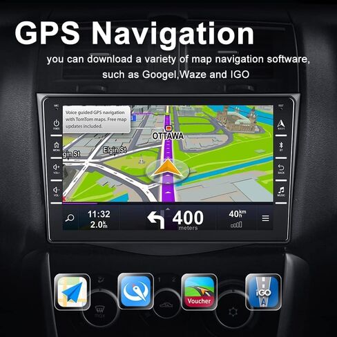 Hikity 2+64GB Android 13 Radio Wireless Apple Carplay for 2007-2012 Toyota RAV4, 9 Inch Touch Screen RAV4 Stereo with Android Auto, HiFi, Bluetooth, GPS, WiFi, Mirror Link, SWC, MIC, Backup Camera in Saudi Arabia