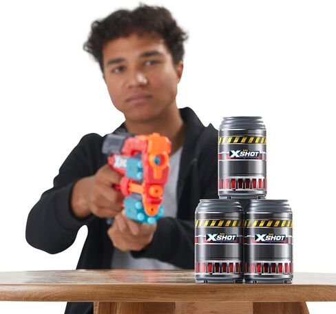 حزمة ناسفة Excel Xcess (عبوة من 2 48 سهمًا) من ZURU، مسدس رمي السهام الرغوي الأحمر X-Shot، مسدس ألعاب، أسطوانات دوارة مزدوجة، ألعاب للأطفال والمراهقين والبالغين (أحمر) in Kuwait