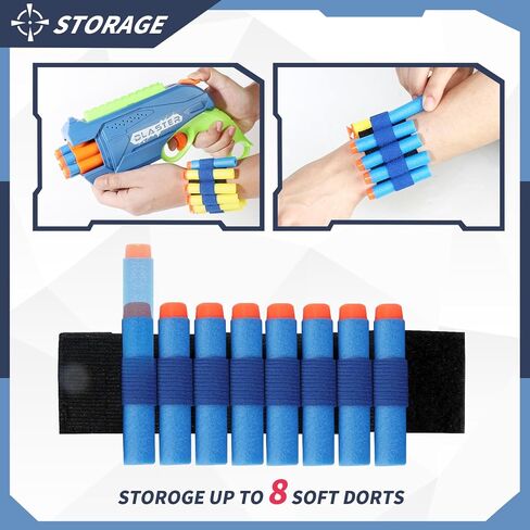 2 Pack Toy Foam Blaster, Boys Toy Blaster 6 Dart Rotating Drum, with 80 Soft Bullets, Children's Indoor Outdoor Foam Dart Blaster Shooting Game, Toy Party Birthday (Green and Light Blue) in Saudi Arabia