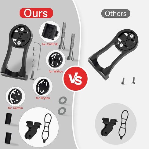 حامل كمبيوتر لركوب الدراجات - حامل كومبو GPS أمامي خارجي لـ Wahoo Garmin Bryton Cateye، ملحقات الدراجة الجبلية المتوافقة مع مقود 1.26 بوصة 32 مم in Kuwait