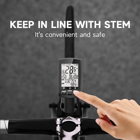 حامل كمبيوتر لركوب الدراجات - حامل كومبو GPS أمامي خارجي لـ Wahoo Garmin Bryton Cateye، ملحقات الدراجة الجبلية المتوافقة مع مقود 1.26 بوصة 32 مم in Kuwait