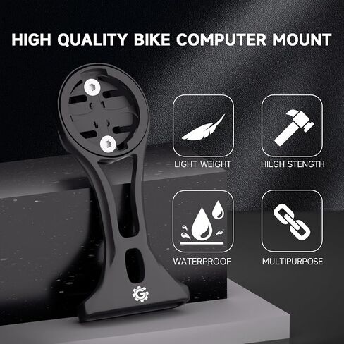حامل كمبيوتر لركوب الدراجات - حامل كومبو GPS أمامي خارجي لـ Wahoo Garmin Bryton Cateye، ملحقات الدراجة الجبلية المتوافقة مع مقود 1.26 بوصة 32 مم in Kuwait