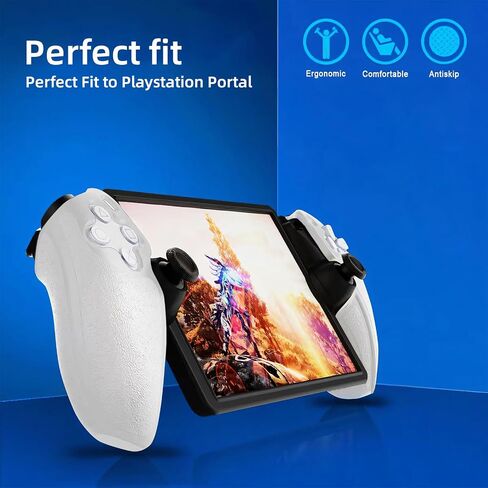 Silicone Protective Case for PS5 Portal, Soft Protective Skin Cover Case for Playstation Portal Remote Player, Shockproof Anti-Scratch - Red in Saudi Arabia