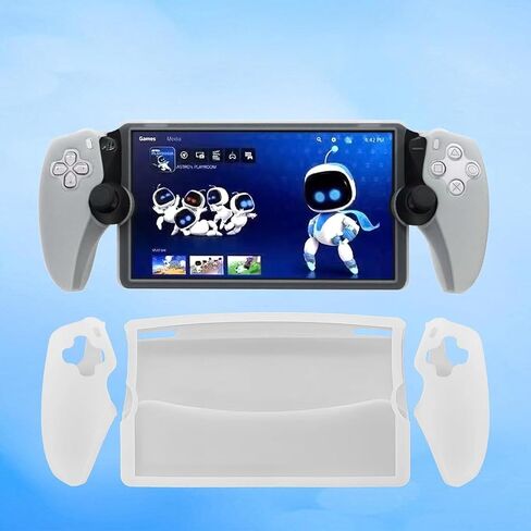 Silicone Protective Case for PS5 Portal, Soft Protective Skin Cover Case for Playstation Portal Remote Player, Shockproof Anti-Scratch - Red in Saudi Arabia