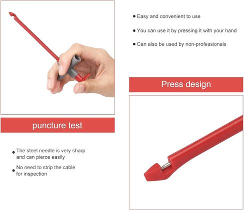 2PCS Puncture Probe Wire Piercing Test,Automotive Test Lead Connect 4mm Banana Plug for Car Repairing, Multimeter Testing, Diagnostic Tester in Kuwait